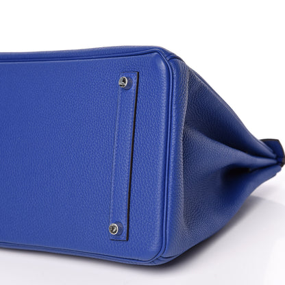 Hermes Togo Birkin 35 Bleu Electrique 7 of 12