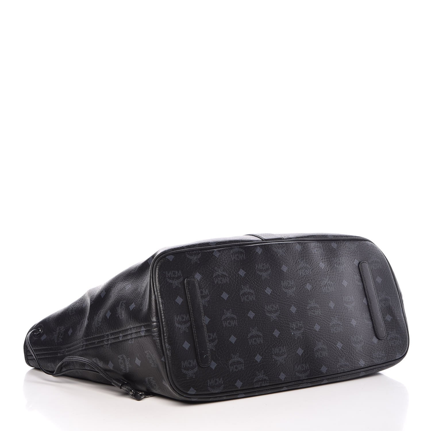 MCM Visetos Large Liz Reversible Shopper Tote Black 8 of 35
