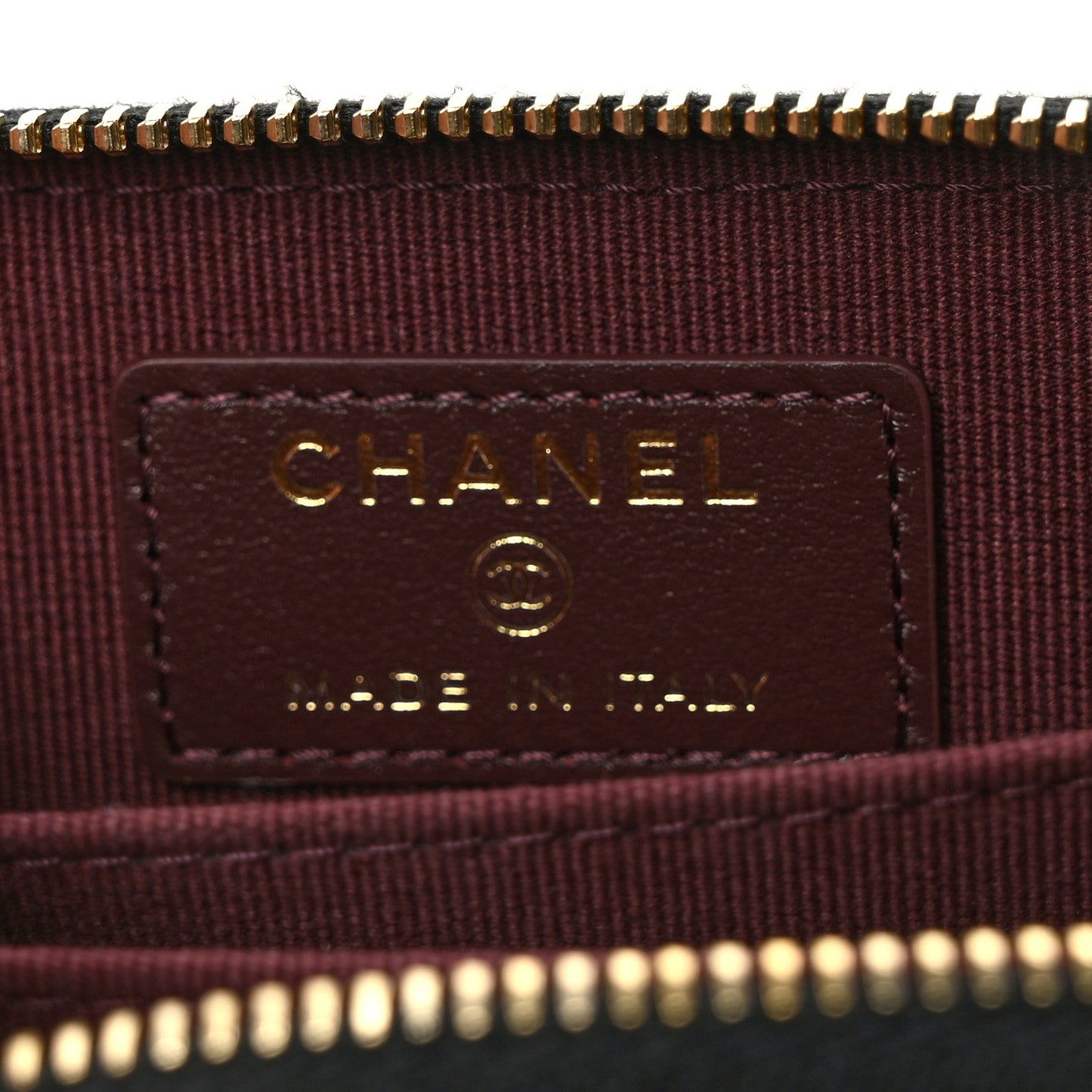 Caviar Quilted Zip Coin Purse Black