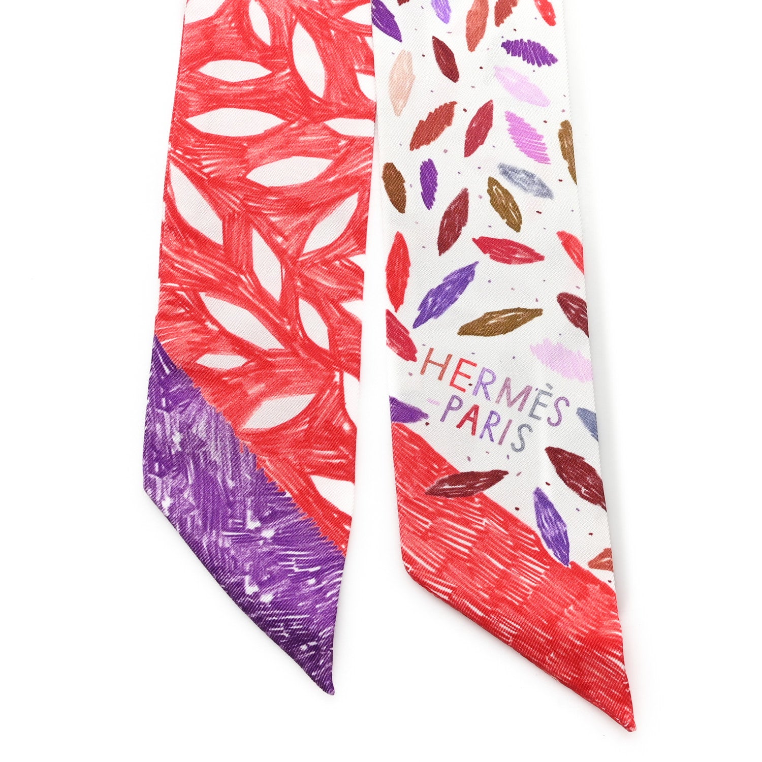 Hermes Silk Chacun Fait Son Nid Twilly 2 of 3