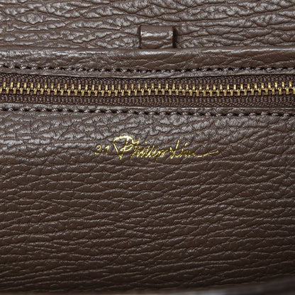 3.1 Phillip Lim 3.1 Textured Calfskin Medium Pashli Satchel Taupe 7 of 8