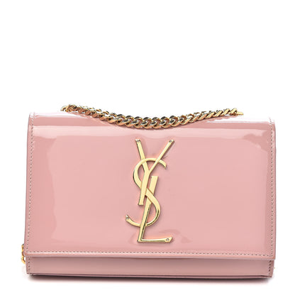 Saint Laurent Patent Small Classic Monogram Kate Satchel Dragee 1 of 18