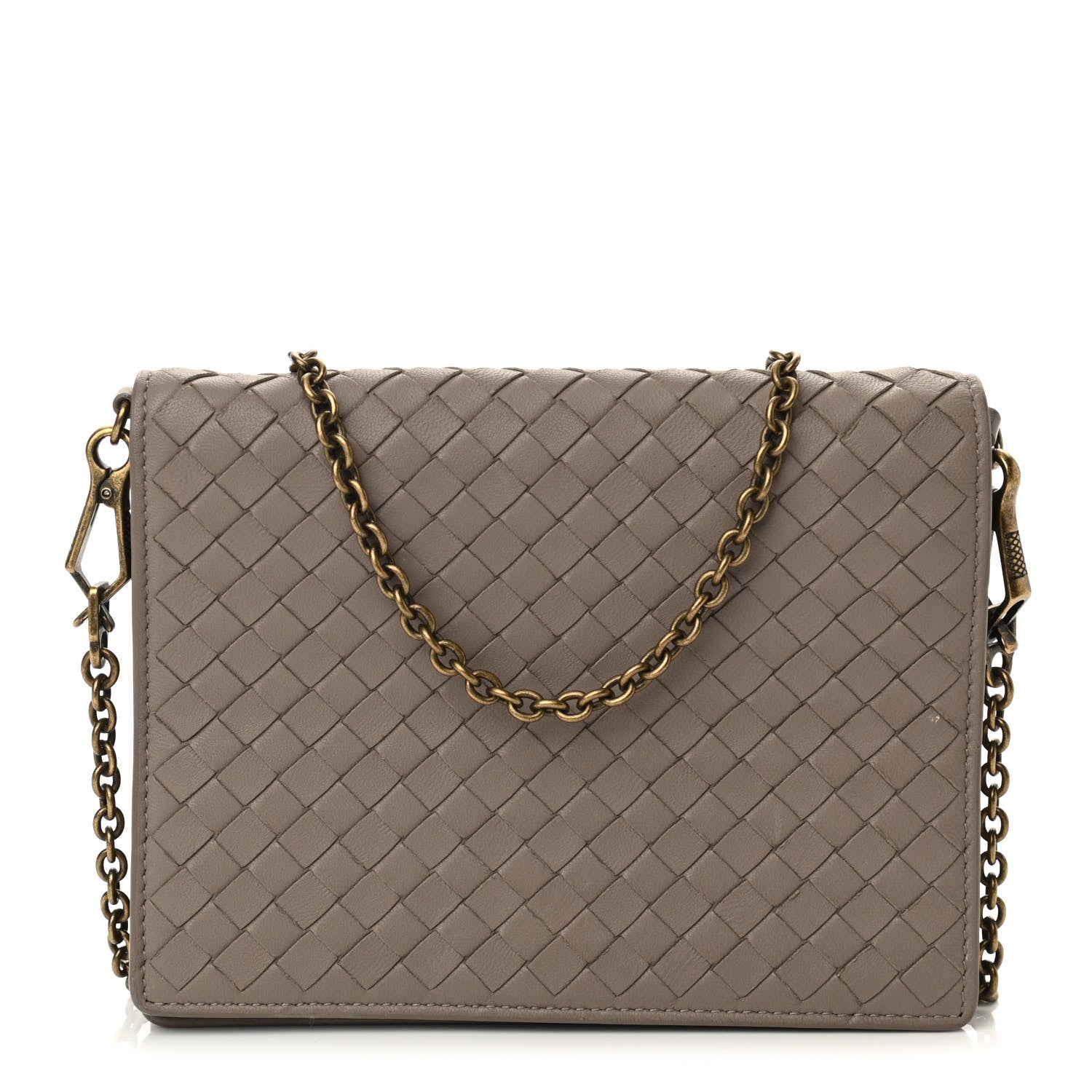 Bottega Veneta Nappa Intrecciato Chain Wallet Shadow 1 of 9