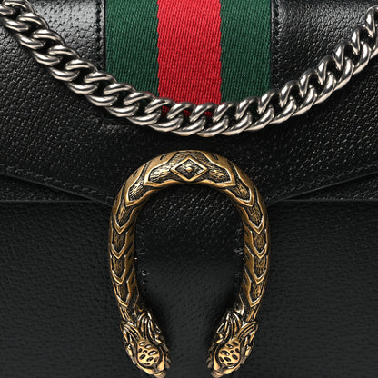 Gucci Calfskin Web Small Dionysus Shoulder Bag Black 8 of 10