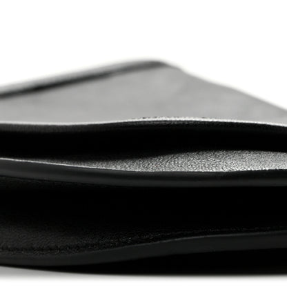 Celine Shiny Lambskin Soft Triomphe Besace Bag Black 9 of 13