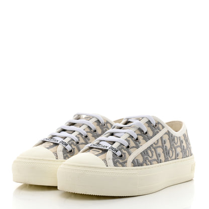 Christian Dior Canvas Oblique Walk'N'Dior Low Top Sneakers 35 Grey Stone 3 of 8