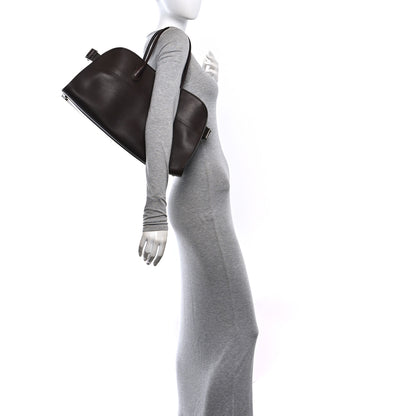 The Row Polished Saddle Calfskin EW Margaux Chestnut 3 of 10