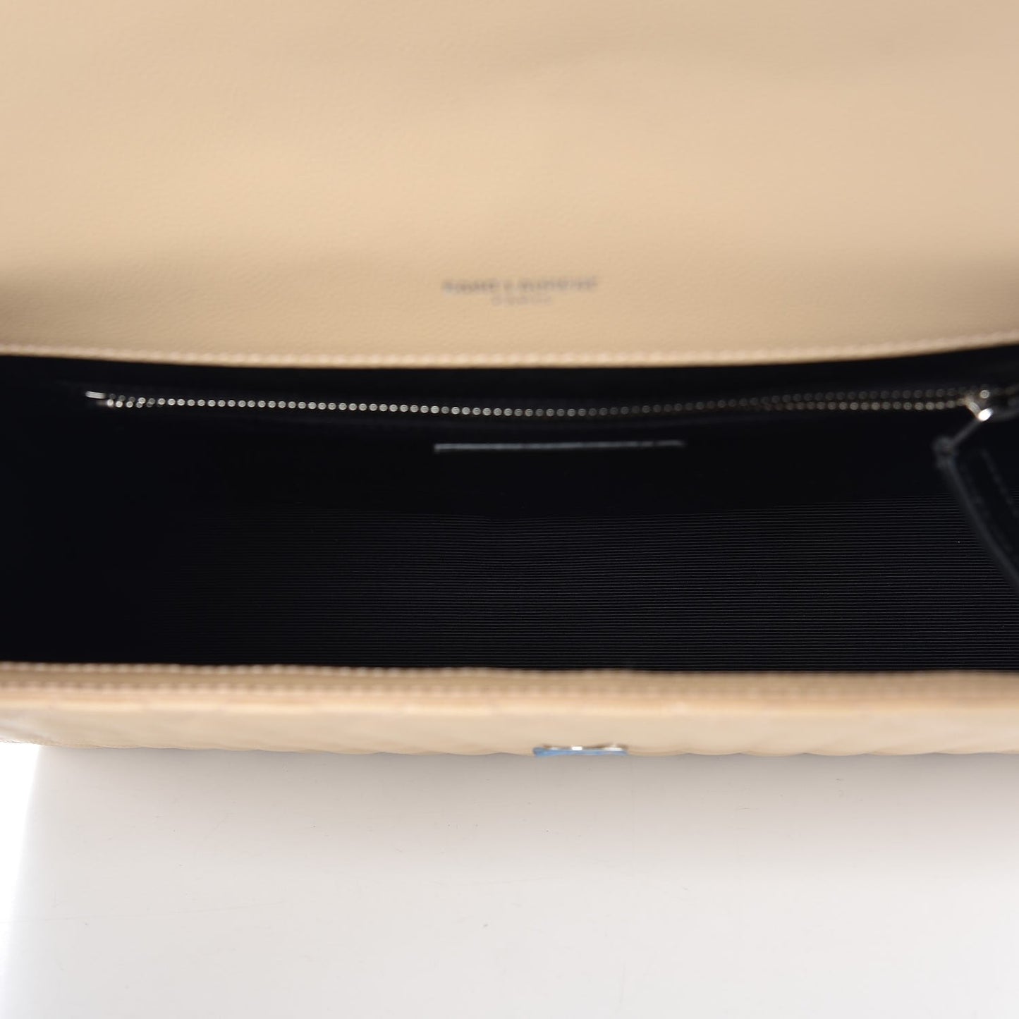 Grain De Poudre Mixed Matelasse Large Triquilt Monogram Satchel Nude Powder
