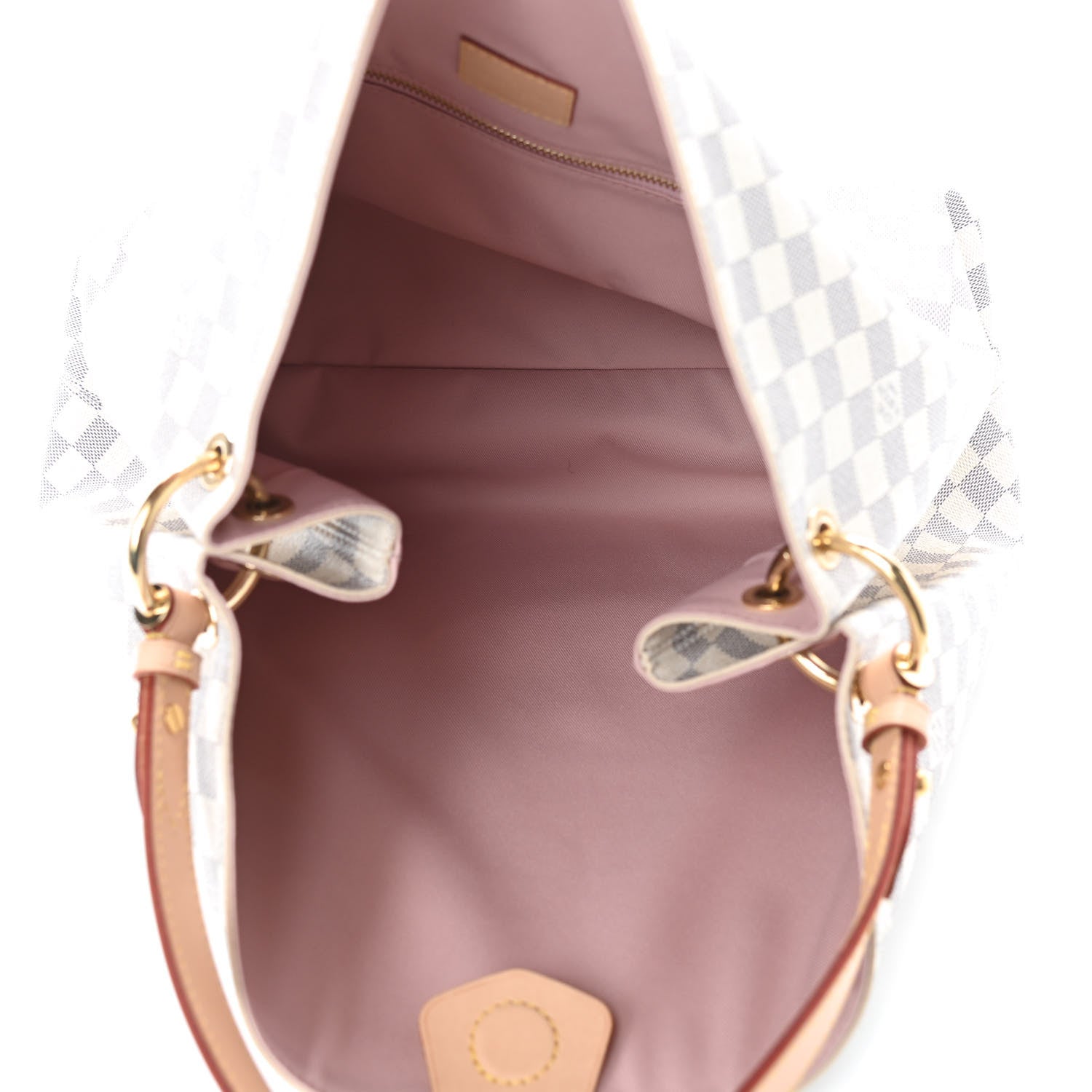 Louis Vuitton Damier Azur Graceful MM Rose Ballerine 5 of 12