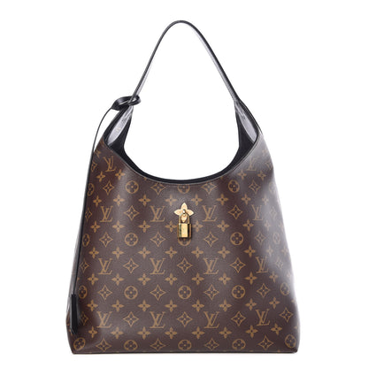Louis Vuitton Monogram Flower Hobo Black 1 of 9