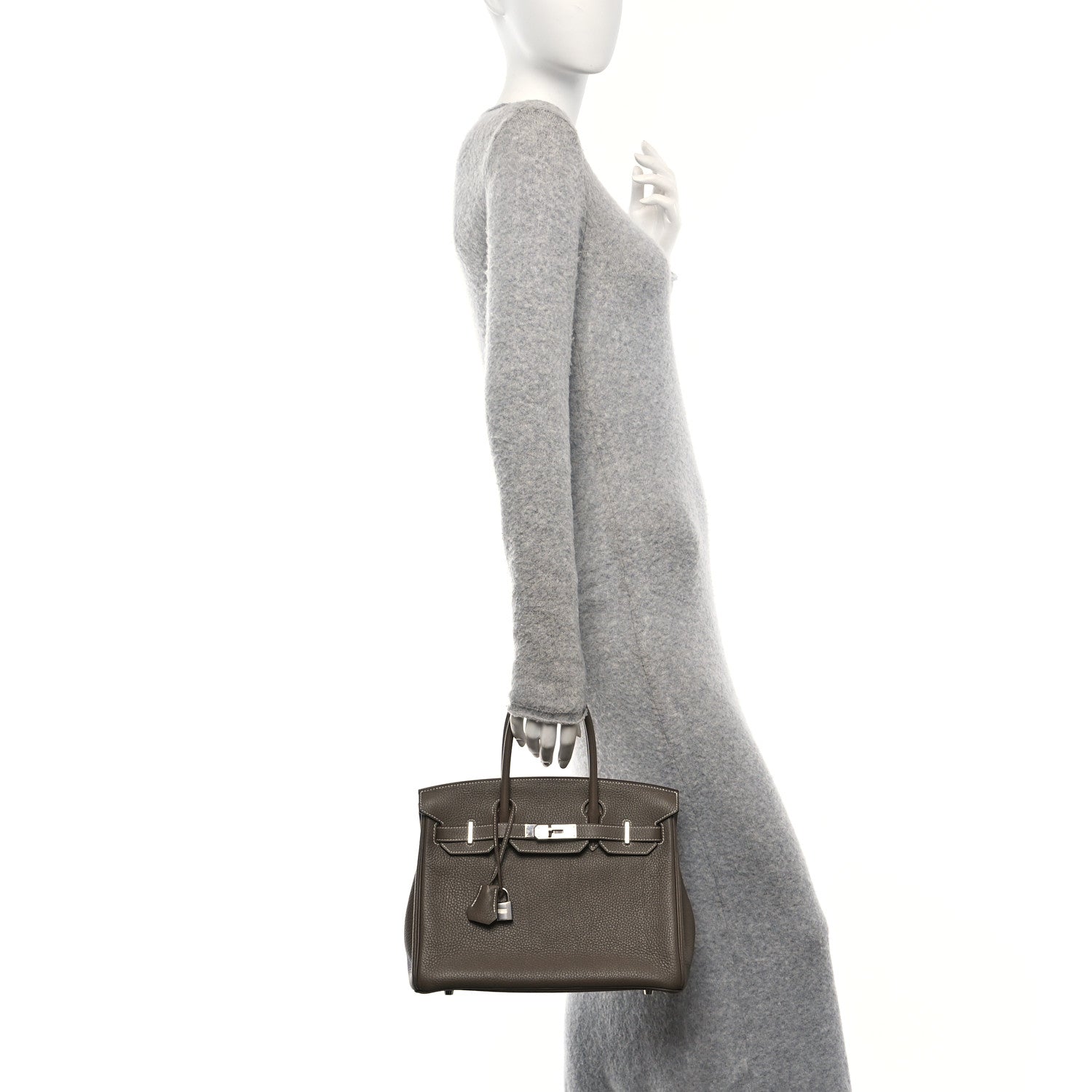 Hermes Togo BIRKIN 30 Etoupe 2 of 10