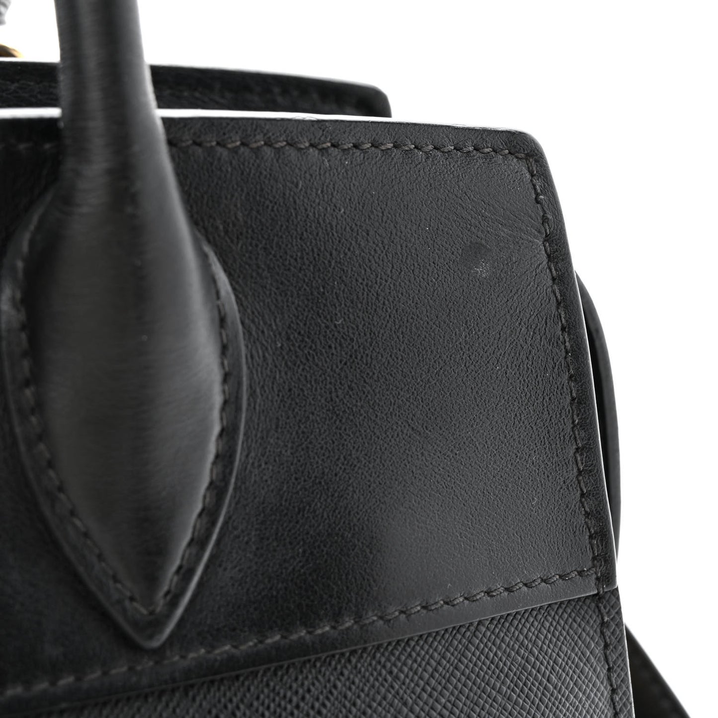 Saffiano City Calfskin Small Esplanade Tote Black