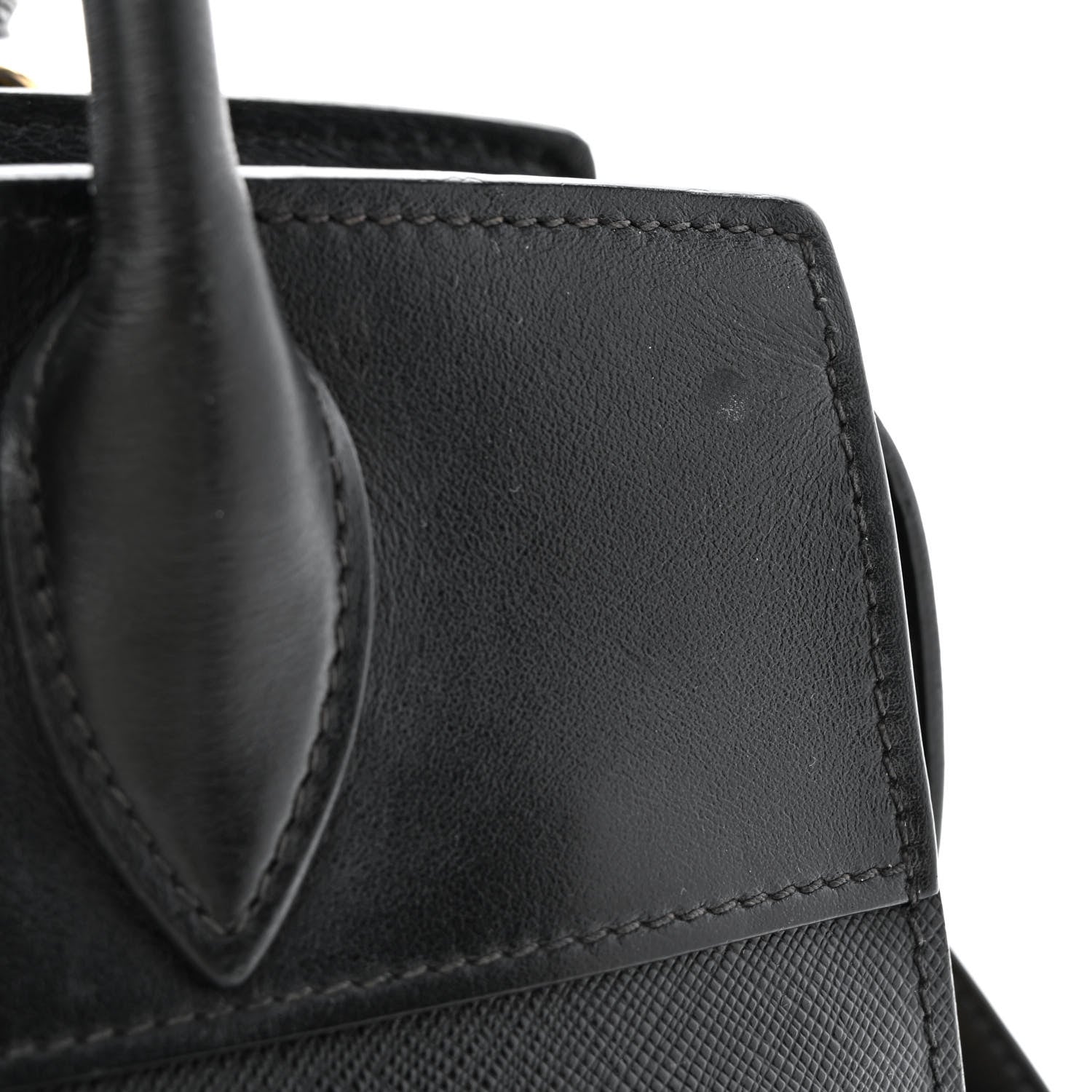 Prada Saffiano City Calfskin Small Esplanade Tote Black 17 of 27