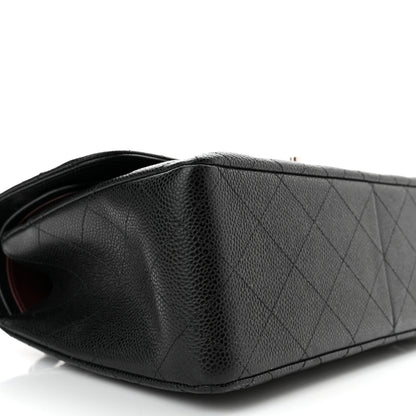Chanel Caviar Quilted Jumbo Double Flap Black 9 of 10