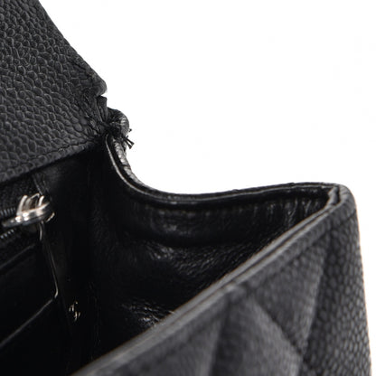 Chanel Caviar Quilted Jumbo Single Flap Black 8 of 11