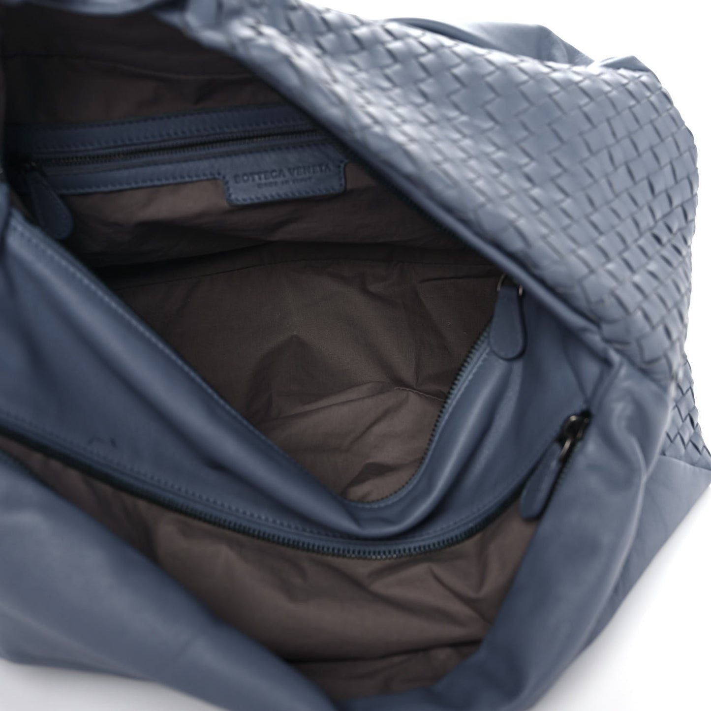 Nappa Intrecciato Large Knot Hobo Krim