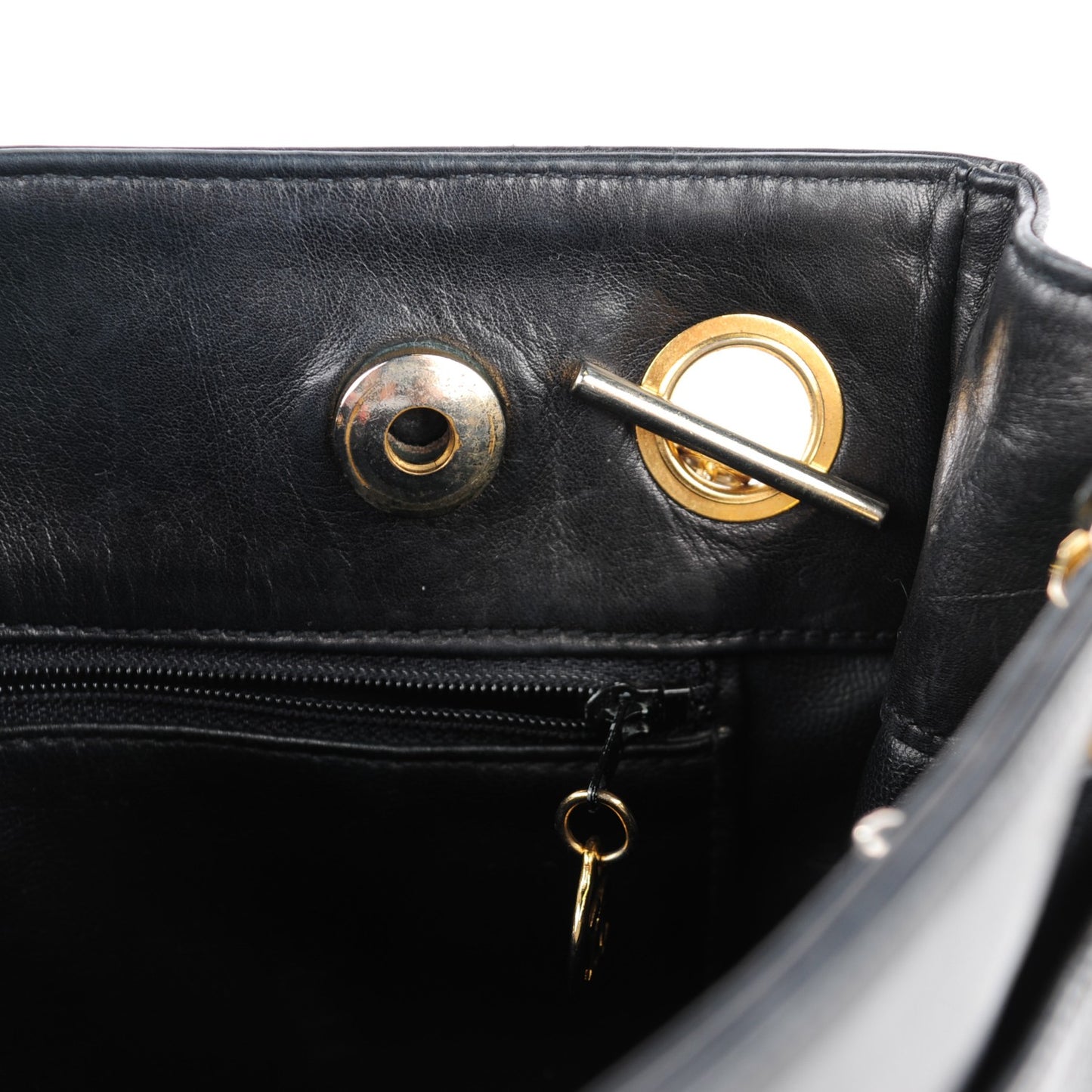 Lambskin Quilted Shoulder Bag Black
