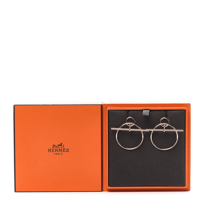 Hermes 18K Rose Gold PM Loop Earrings 5 of 5