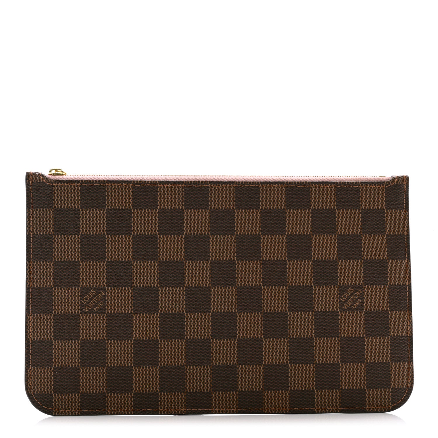 Louis Vuitton Damier Ebene Neverfull MM GM Pochette Rose Ballerine 1 of 7