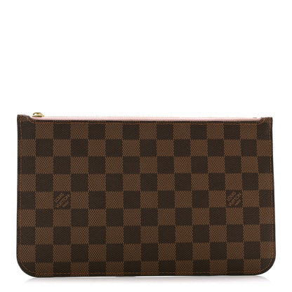Louis Vuitton Damier Ebene Neverfull MM GM Pochette Rose Ballerine 1 of 7