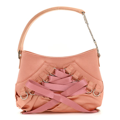 Christian Dior Satin Ribbon Ballet Corset Bag Orange Pink 1 of 14