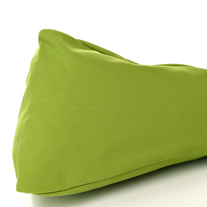 Prada Canapa Logo Embossed Large Triangle Shoulder Bag Felce 10 of 11