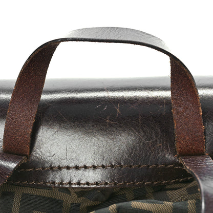 Fendi Zucca Drawstring Flap Backpack Tobacco 11 of 13