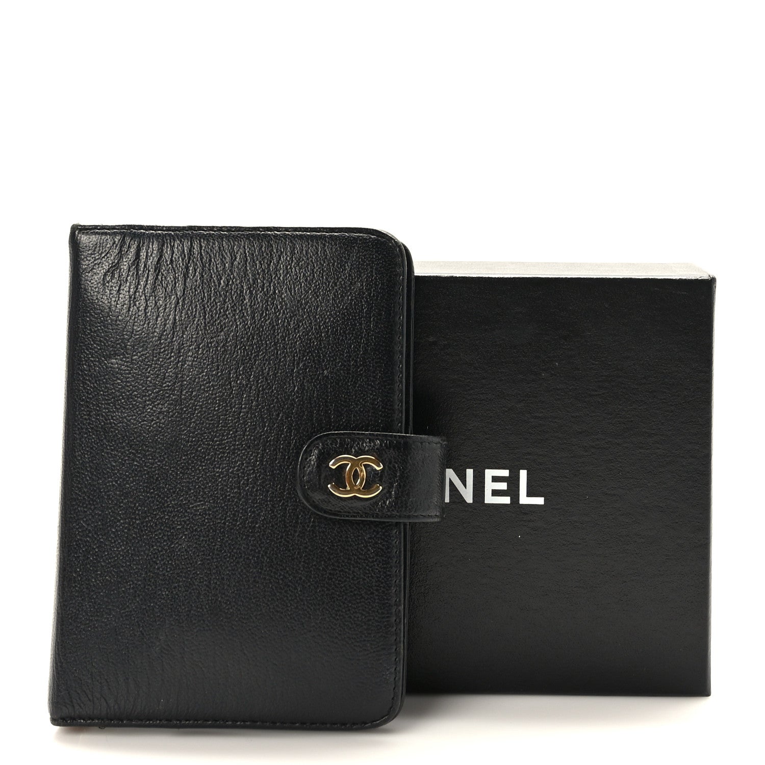 Chanel Goatskin Small Ring Agenda Planner Black 11 of 11