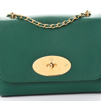Mulberry Small Classic Grain Calfskin Small Lily Flap Emerald 8 of 11