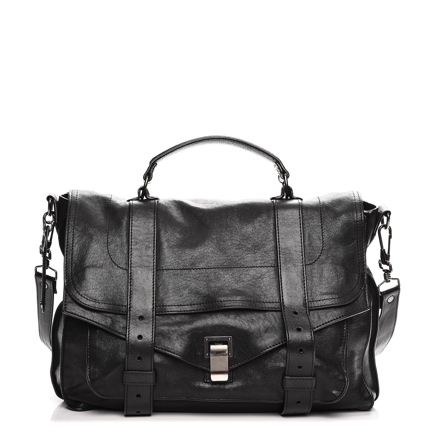 Lambskin Large PS1 Satchel Black