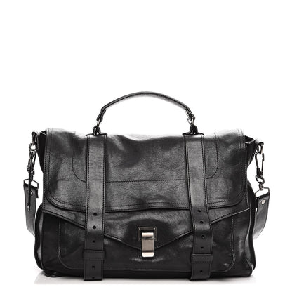 Proenza Schouler Lambskin Large PS1 Satchel Black 1 of 11
