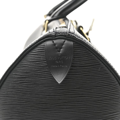 Louis Vuitton Epi Speedy 25 Black 6 of 14