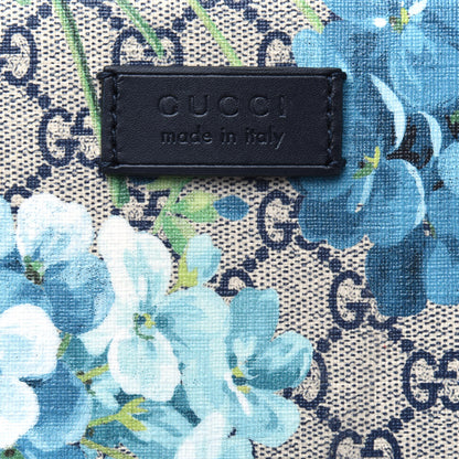 Gucci GG Supreme Monogram Blooms Medium Day Backpack Beige Blue Navy 4 of 4