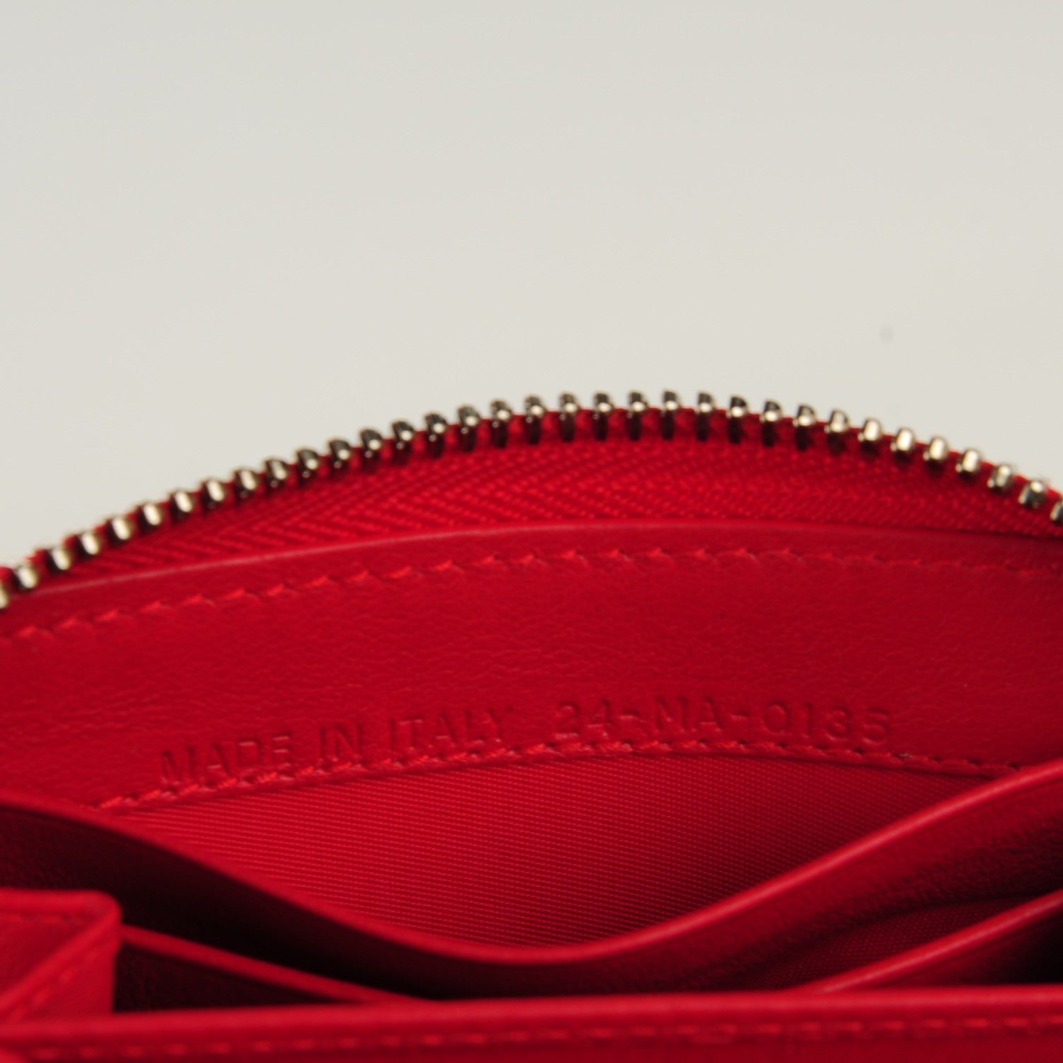 Christian Dior Patent Cannage Zip Coin Purse Rouge 6 of 7
