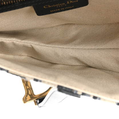 Christian Dior Oblique Saddle Bag Blue 5 of 9
