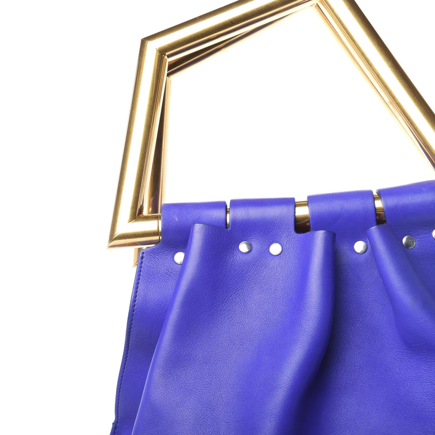 Celine Smooth Calfskin Triangle Open Sac Indigo 13 of 14