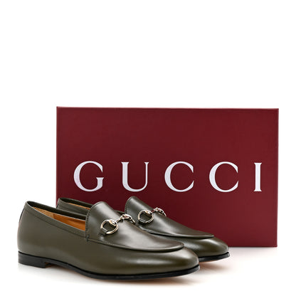 Gucci Calfskin Womens Jordaan Loafers 35.5 Luscious Green 10 of 10