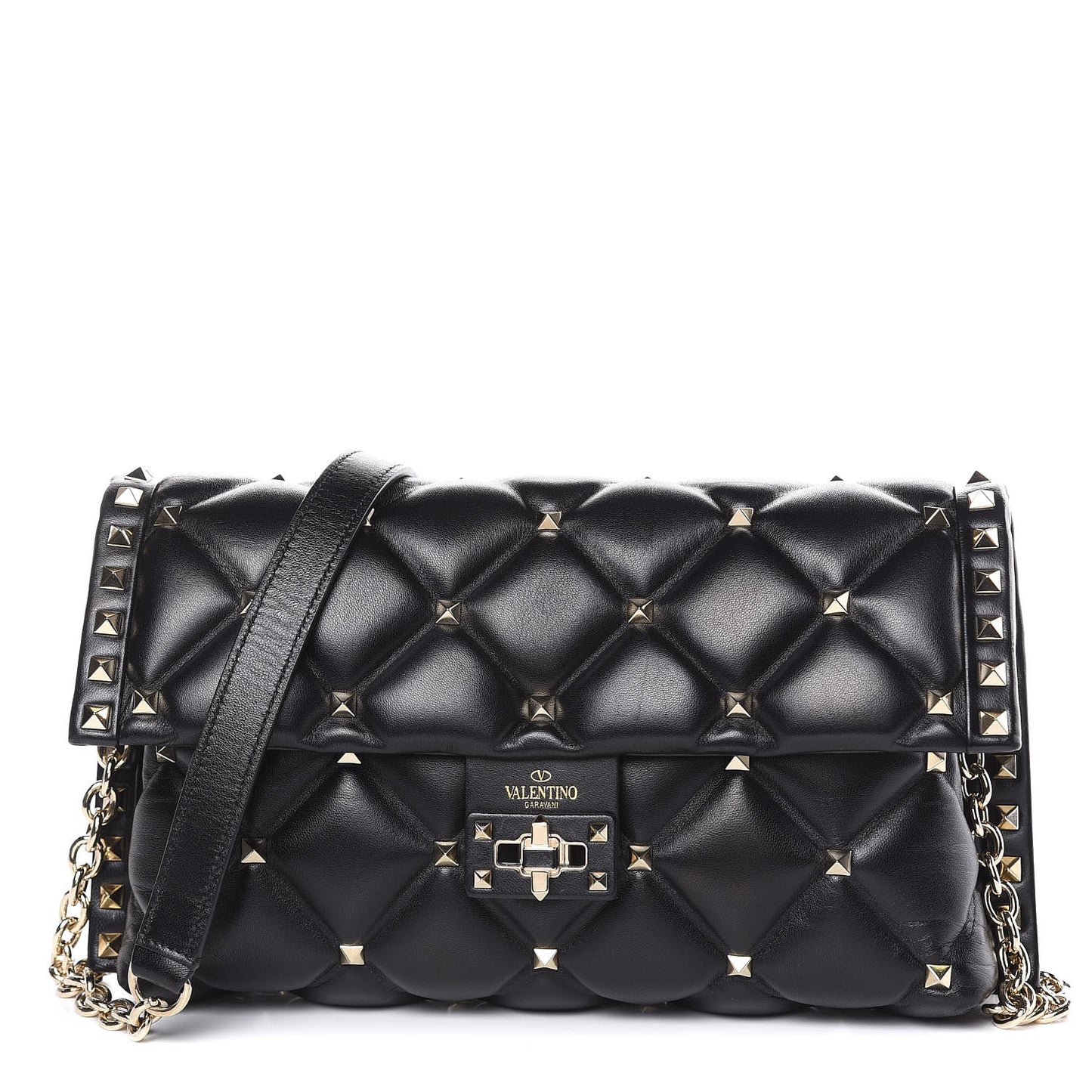 Nappa Candystud Crossbody Black
