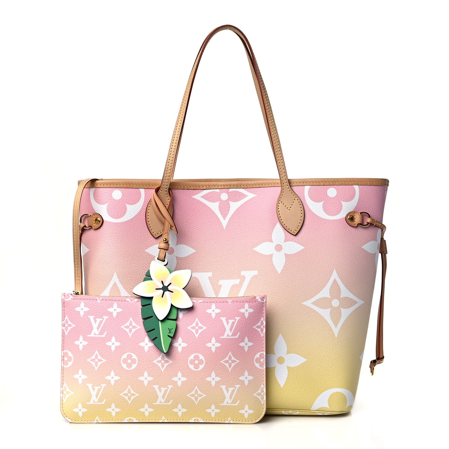 Louis Vuitton Monogram Giant By The Pool Neverfull MM Light Pink 1 of 10