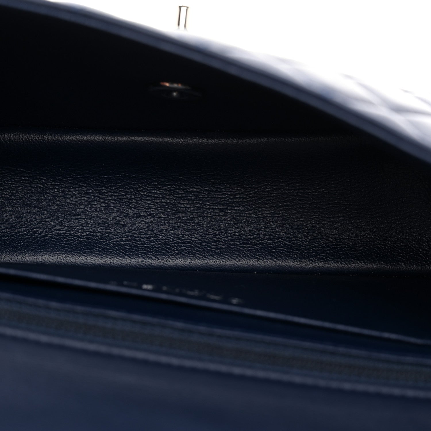 Chanel Lambskin Quilted Mini Rectangular Flap Dark Blue 5 of 10