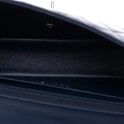Chanel Lambskin Quilted Mini Rectangular Flap Dark Blue 5 of 10