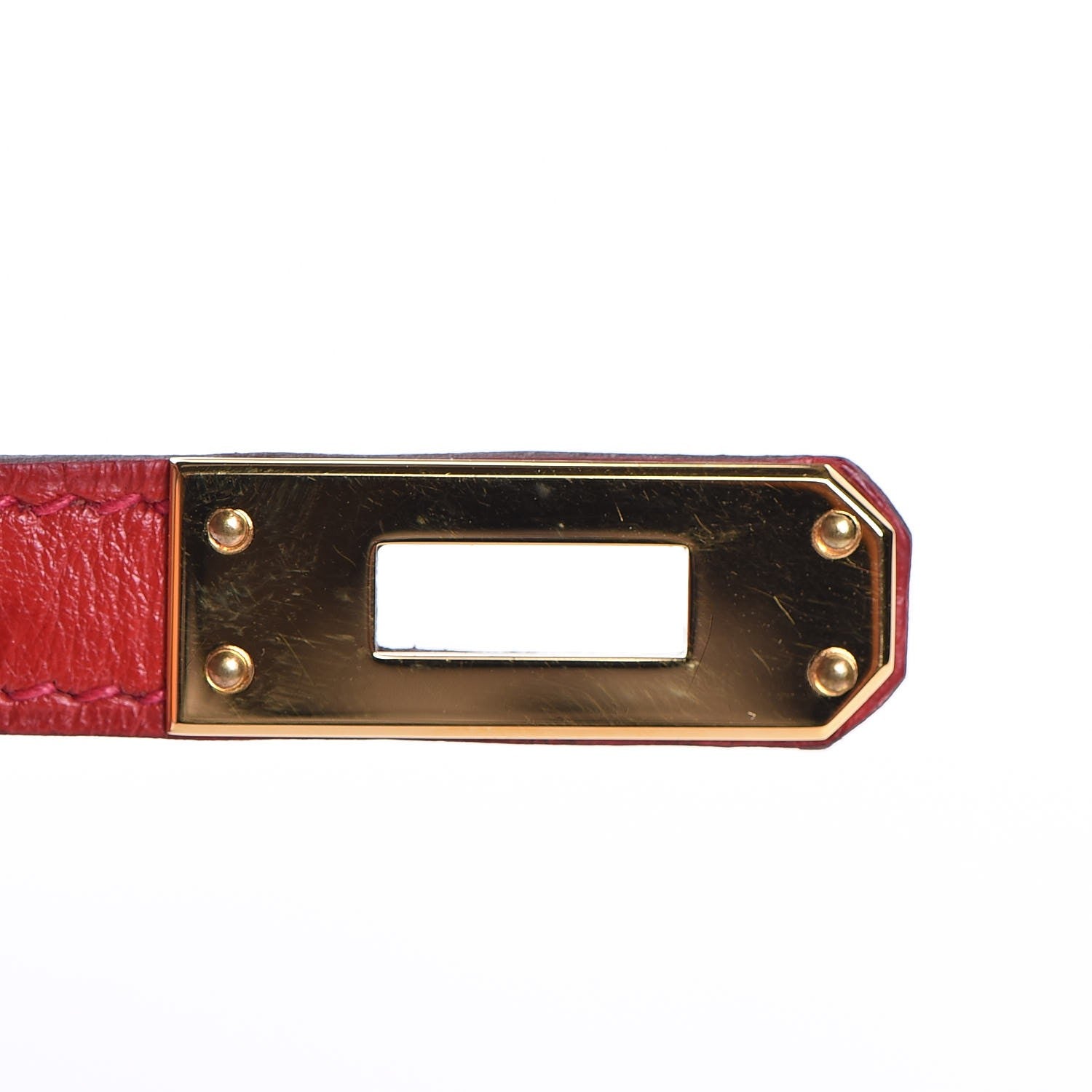 Hermes Ostrich Kelly Pochette Rouge Vif 28 of 35