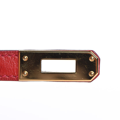 Hermes Ostrich Kelly Pochette Rouge Vif 28 of 35