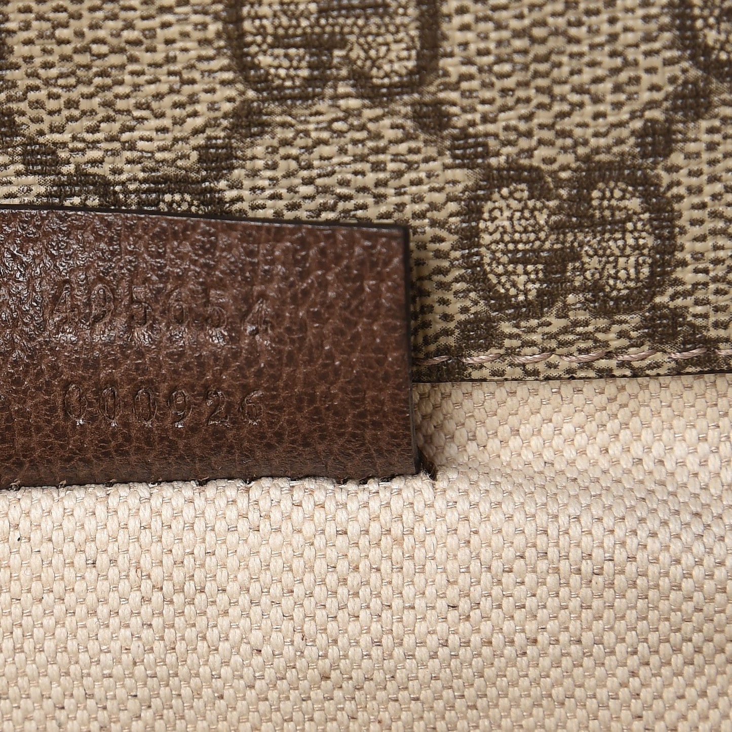 GG Supreme Monogram Web Neo Vintage Double Flap Messenger Bag Beige New Acero