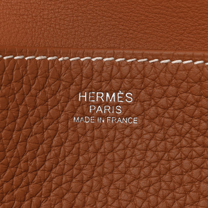 Hermes Taurillon Clemence Halzan 25 Gold 6 of 11