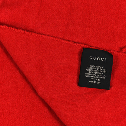 Gucci Silk Cashmere Sequins Woven Guccy Scarf Flame 4 of 4