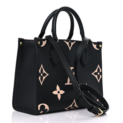 Louis Vuitton Empreinte Monogram Giant Onthego PM Black Beige 4 of 10