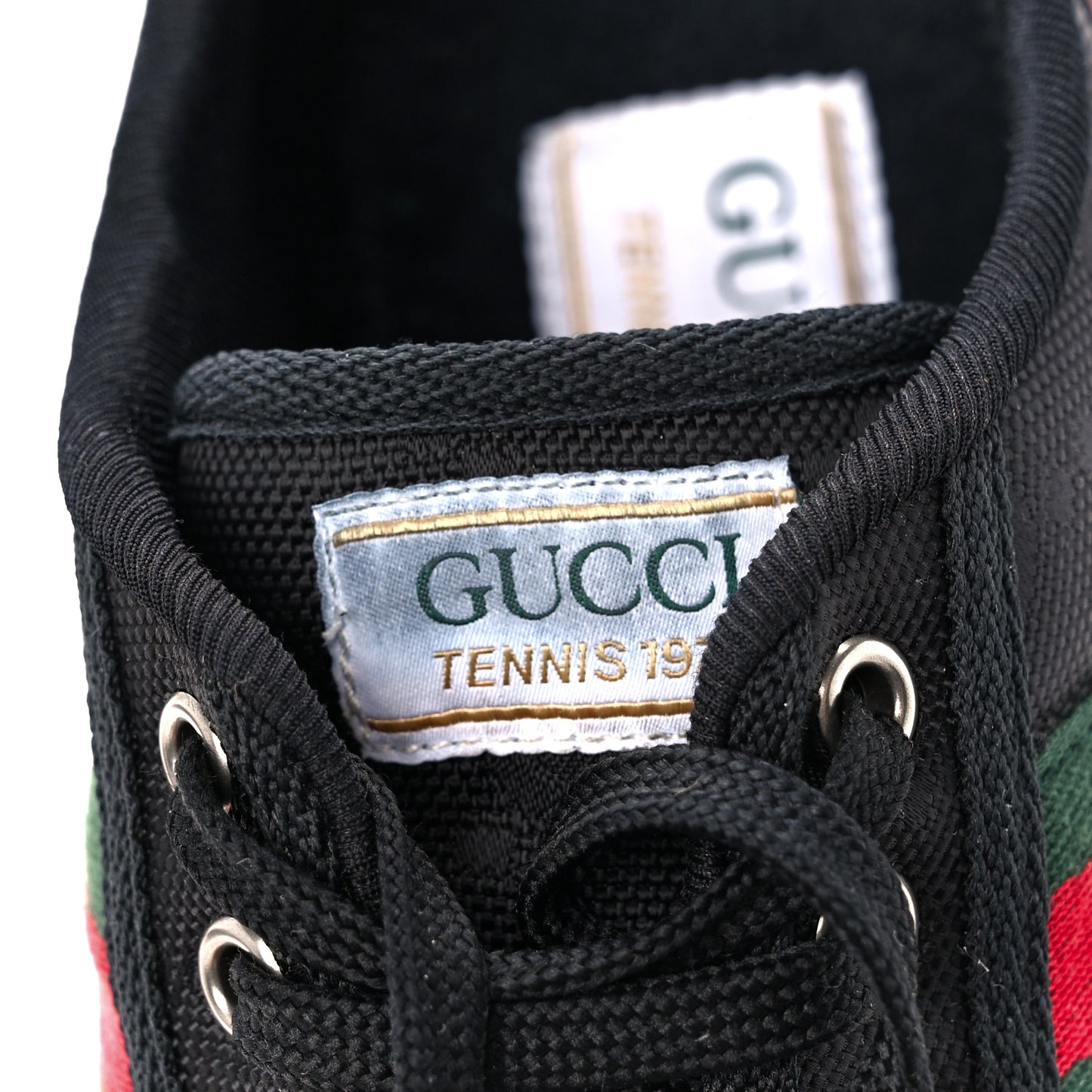 Econyl Nylon Web Monogram Off The Grid Womens 1977 Tennis Sneakers 37.5 Black