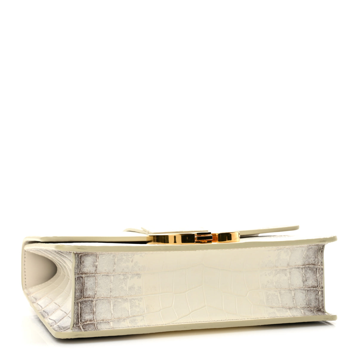 Christian Dior Niloticus Crocodile Himalaya 30 Montaigne Flap Bag Latte 4 of 11