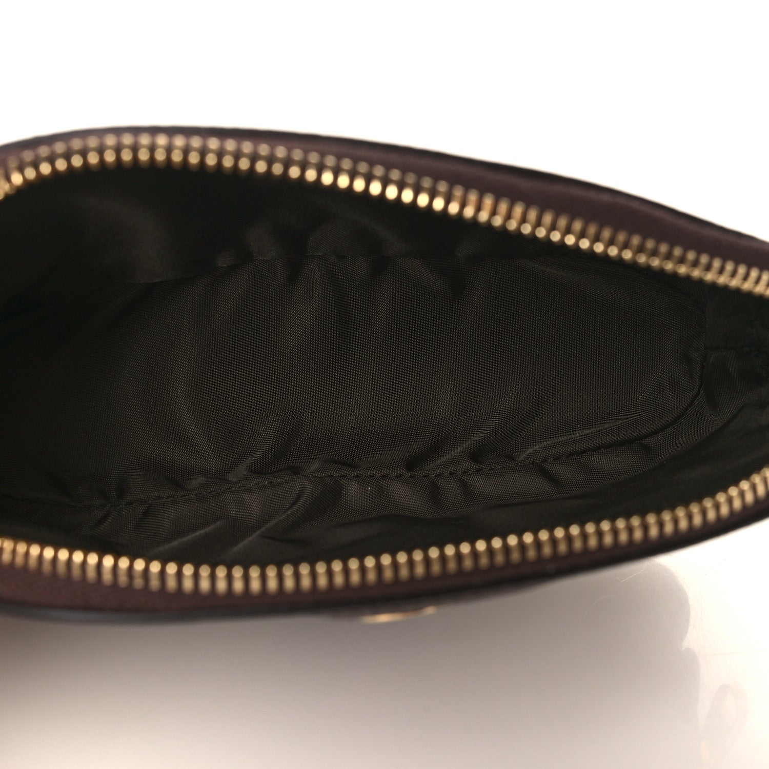 Gucci GG Supreme Monogram Textured Calfskin Web Medium Ophidia Cosmetic Case Beige Ebony New Acero 5 of 7